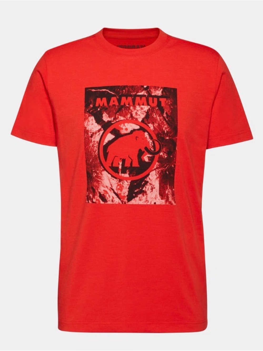 Mammut Trovat Drirelease Hiking T-Shirt Red Men’s M Graphic Outdoor Trail NWT